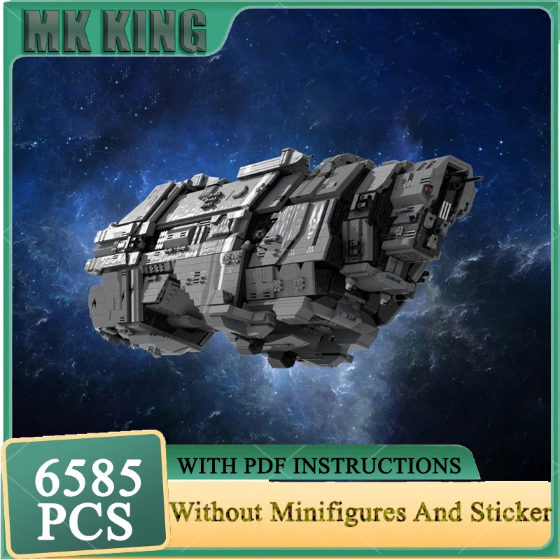 

Moc Building Bricks Class Heavy Cruiser - UNSC Модель Технология Блоки Космический корабль Модель игрушки DIY Сборка Праздничные подарочные наборы