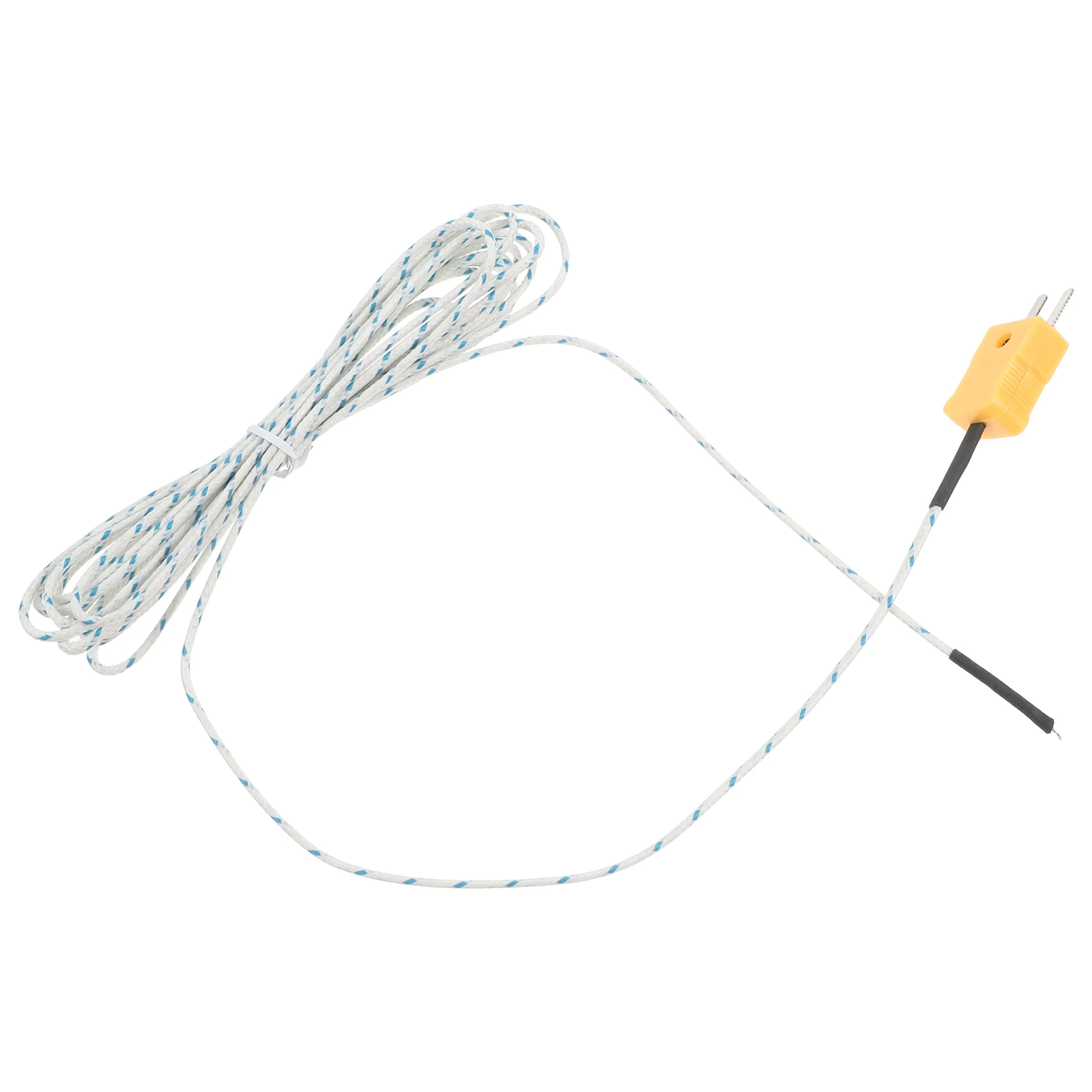 

K Type Temperature Probe 3M Sensing Line High Precision Thermocouple Ceramic Connector for Lab Use meter bead wire