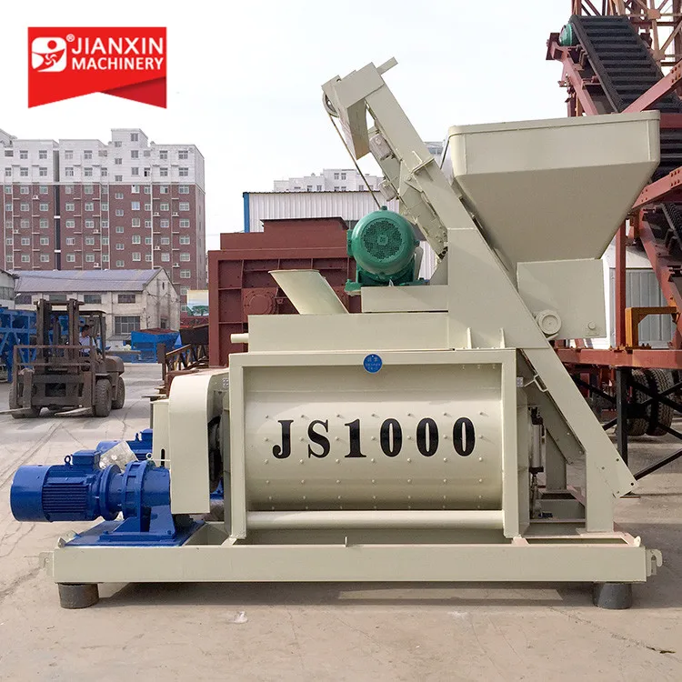 

JS1000 Twin Shaft Mixer - Hot Selling Concrete Mixer for Batching Plant, Factory Direct