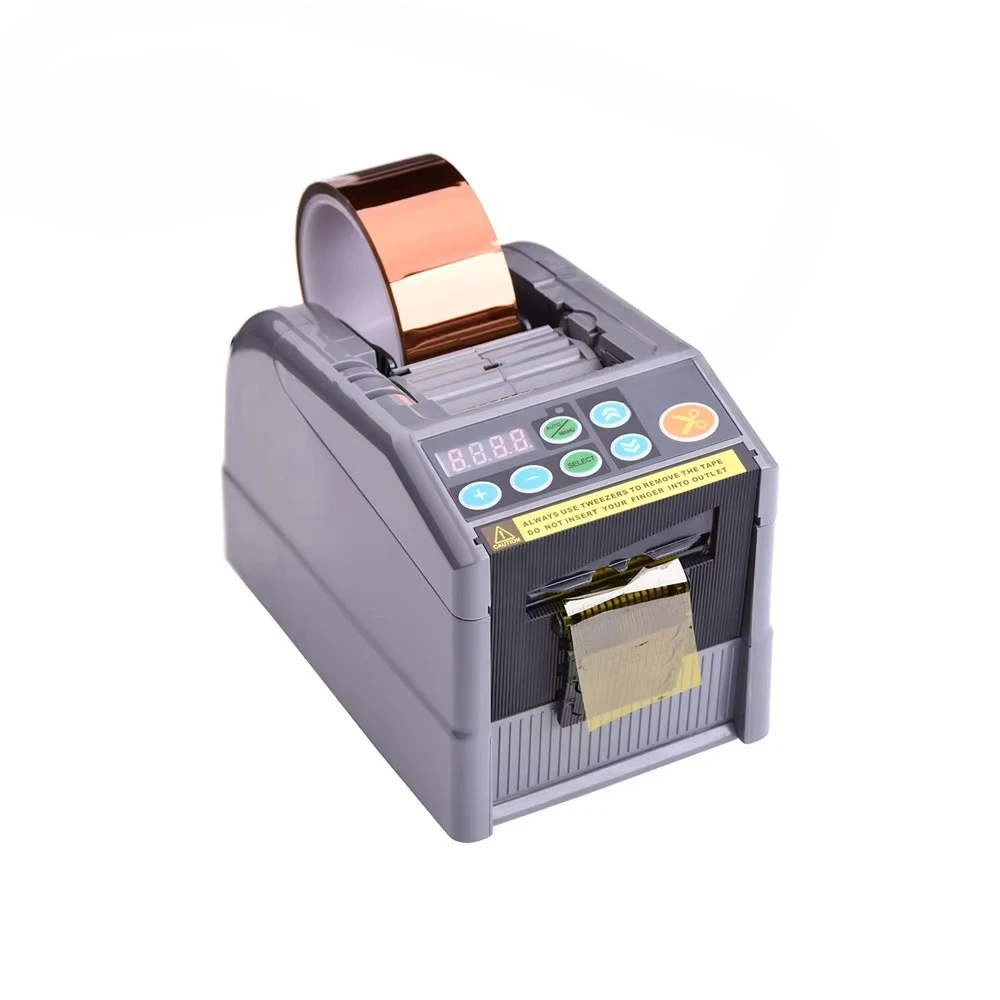 Upgraded ATD-60GRS Automatic Tape Dispenser Electric Tape Cutter Machine Golden Blade Plastic Rubber Roller Paper