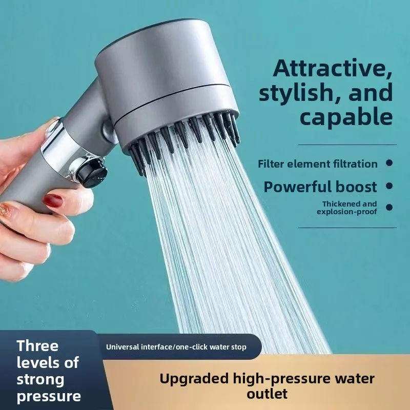 

Душевая лейка высокого давления с эффектом дождя, водосберегающая, универсальная насадка для ванной комнаты