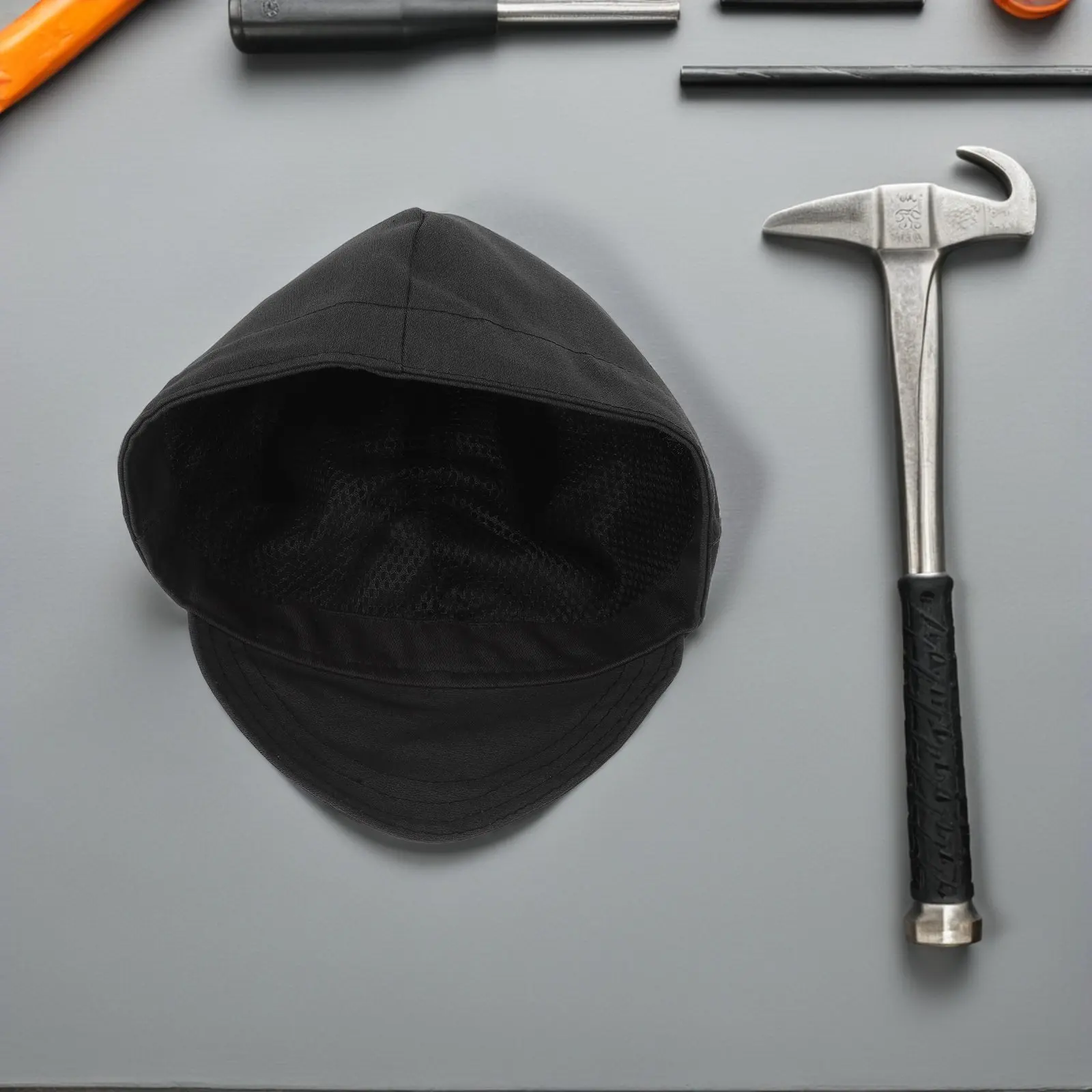 Flame Resistant Welding Cap Gray Windproof Dustproof Protective Hat Welder Safety Equipment Electric Welding Cap Flame Retardant