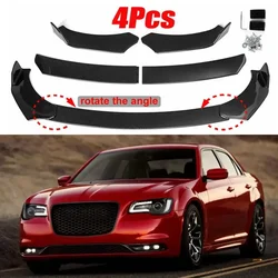 4PCS Car Front Bumper Lip Diffuser Chin Spoiler Splitter For AUDI A3 A4 A5 A6 A7 A7 A8 Q3 Q5 Q7 RS5 RS6 RS7 S3 S4 TT Body Kit
