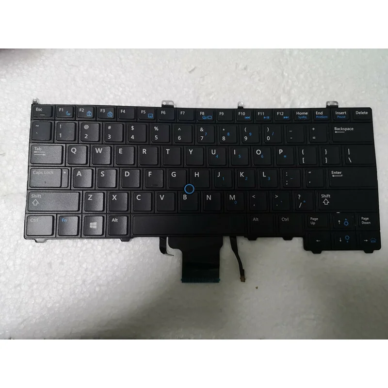

Z NEW FOR Dell Latitude 12 7000 E7240 E7440 US Black keyboard backlit