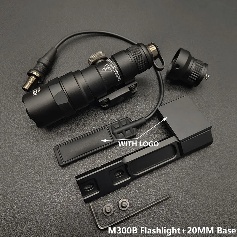Taktisches M600B M300B Gewehrlicht M300C M600C Taschenlampe LED Jagd-Momentanschalter für M-System/20MM-Schiene
