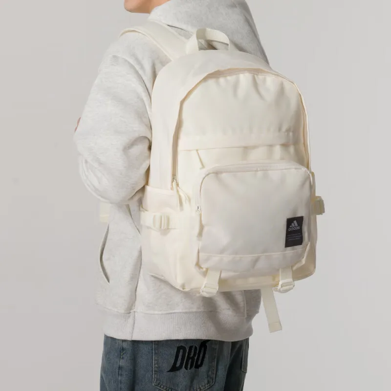 

Adidas Sports Creamy White School Backpack Spacious Multi-Pocket for Travel and Daily Commute