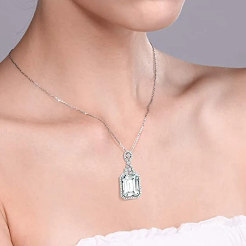 Huitan Elegant Lady Statement Jewelry Fashion Necklace with Bright Zirconia Trendy Female Engagement Ceremony Accessories Gift