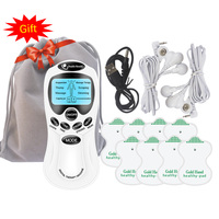 Electric Tens Unit Machine Pulse Meridian Body Massager Muscle Stimulator Therapy Pain Relief Digital Massage Neck Back Relax