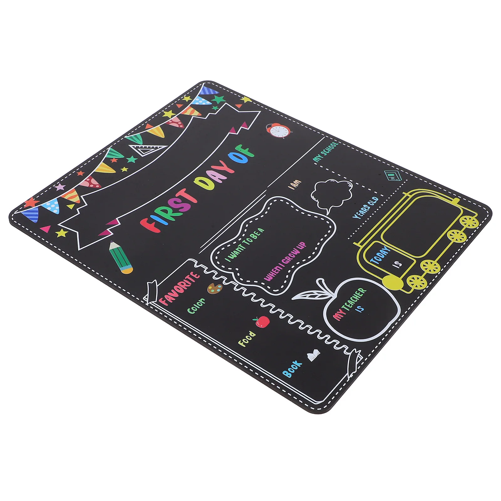 

Reusable Double-Sided Chalkboard Sign Day Of School Age Grade Teacher Note Wall Decor Activity Board Back To