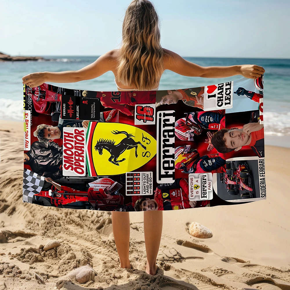 F-Ferraris Custom Beach Towel Shower Towels Bathroom Large Bath Towel for Baby Quick Drying Towels Adults Sauna Spa Serviettes