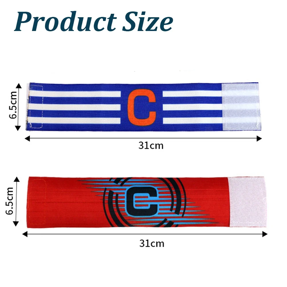 5/7PCS Soccer Captain Armbands Bright Color Adjustable C Arm Band Multicolor Football Team Bands Sleeve for Youth & Adult