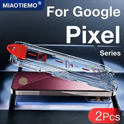 2Pcs For Google Pixel 10 9 Pro XL 8A 8 10A 5G Screen Protector Fingerprint Toughened Glass Accessories No Dust Bubbles Easy Kit