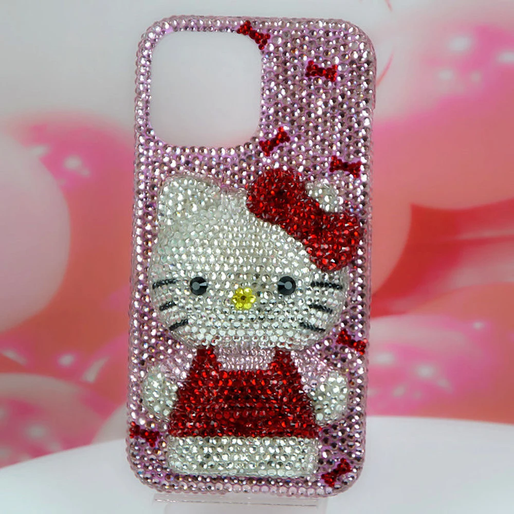 Imagem -05 - Rhinestone Bling Cristal Case do Telefone Cadeia Transparente Capa Para-choques Iphone 11 12 13 14 15pro Max x xs xr Plus se 10