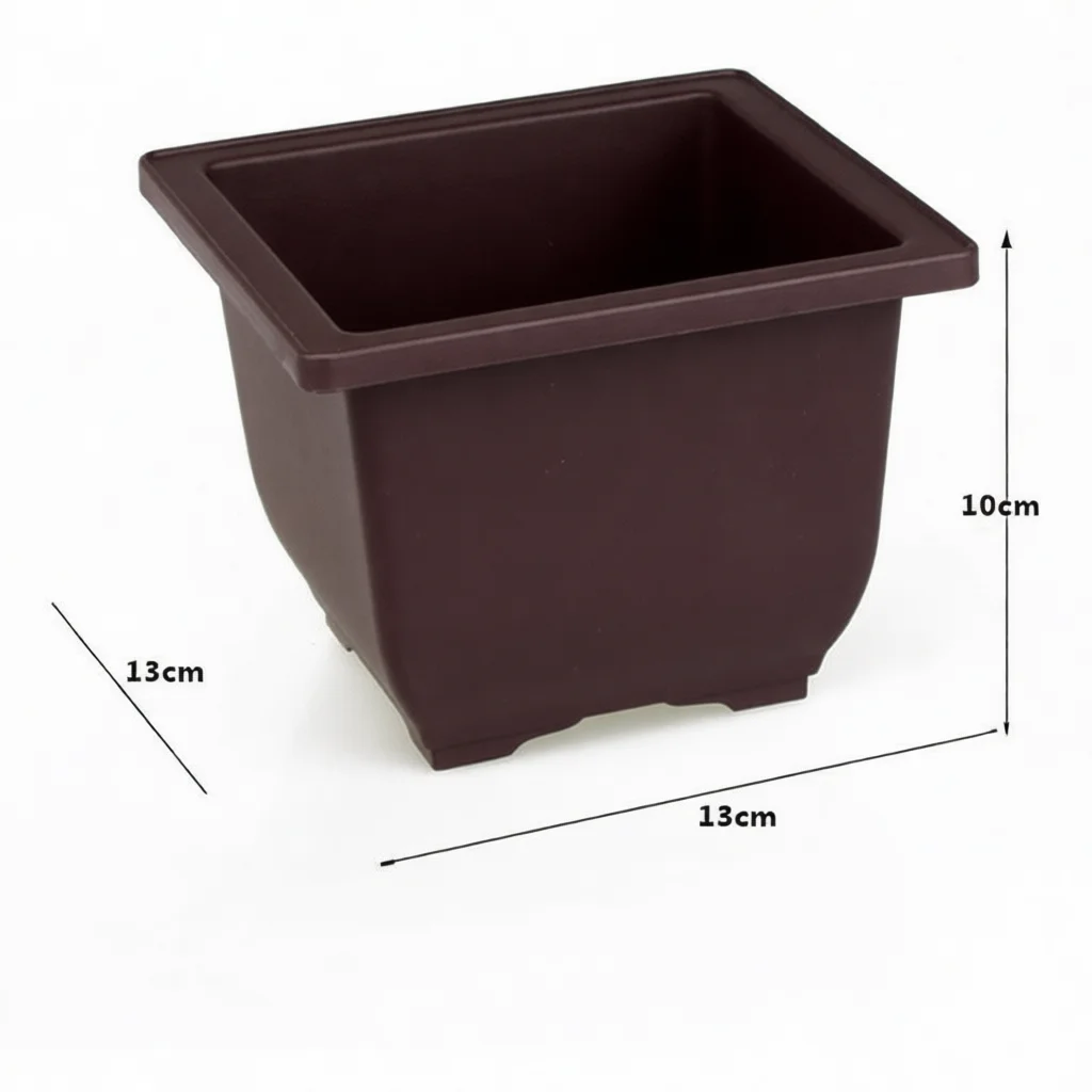 Durable Plastic Bonsai Training Pot Purple Sand Succulent Container Breathable Indoor Desktop Garden Flower Planters