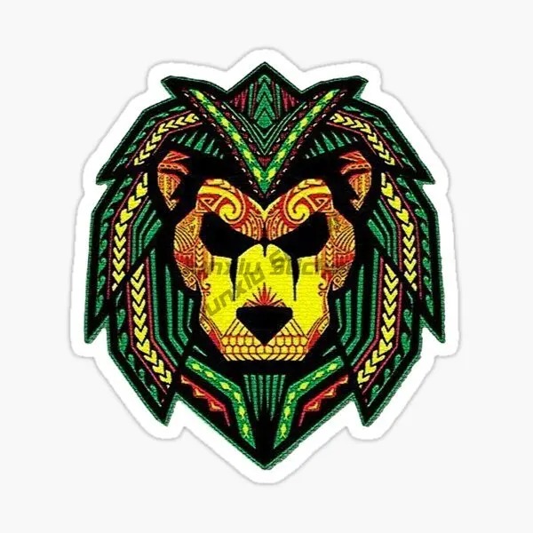 Jamaica Flag Lion Sticker for Covered Scratch Decorate Laptop Truck Window Car Camper Wall Room Fridge Van Helmet Customizable