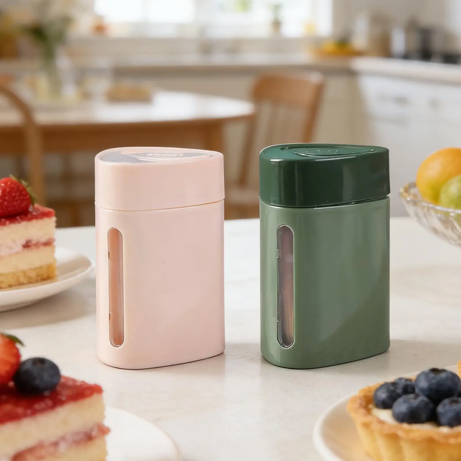 Toothpick Dispenser Pop-Up Storage Container Pop-Up Automatic Toothpick Dispenser For Kitchen Home Bathroom Living Room