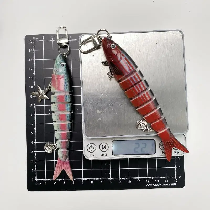 Kreative Fischköder-Schlüsselanhänger, Lustige Fischköder-Taschenanhänger, Handy-Lanyard, Taschenanhänger, Schmuckzubehör für Männer und Frauen – Detail 8