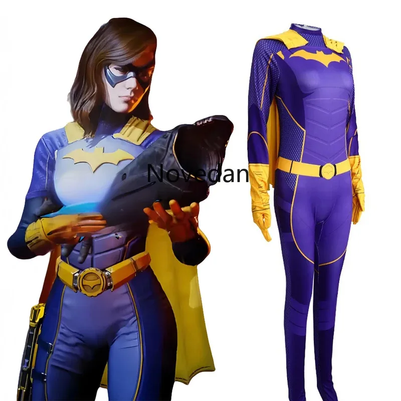 

Superhero Gotham Knights Batgirl Cosplay Costume Women Batwoman Helena Bertinelli Cosplay Halloween Party Jumpsuit Bodysuit Suit