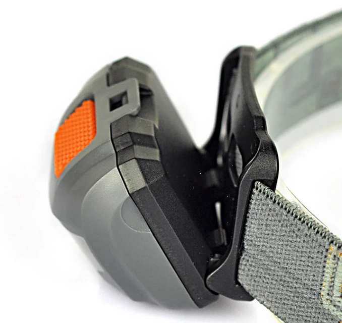 Mini 3LED Headlamp With White and Red Dual Light Sources Outdoor AAA Battery Headlight