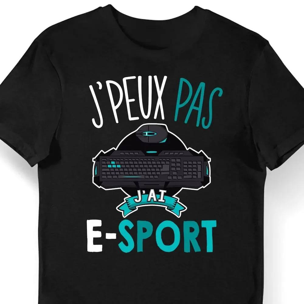 E Sport I Can'T Bio Women'S Men'S T Shirt Child And Body Baby Fun Funny For Fans Of Pc Consoles Video Games