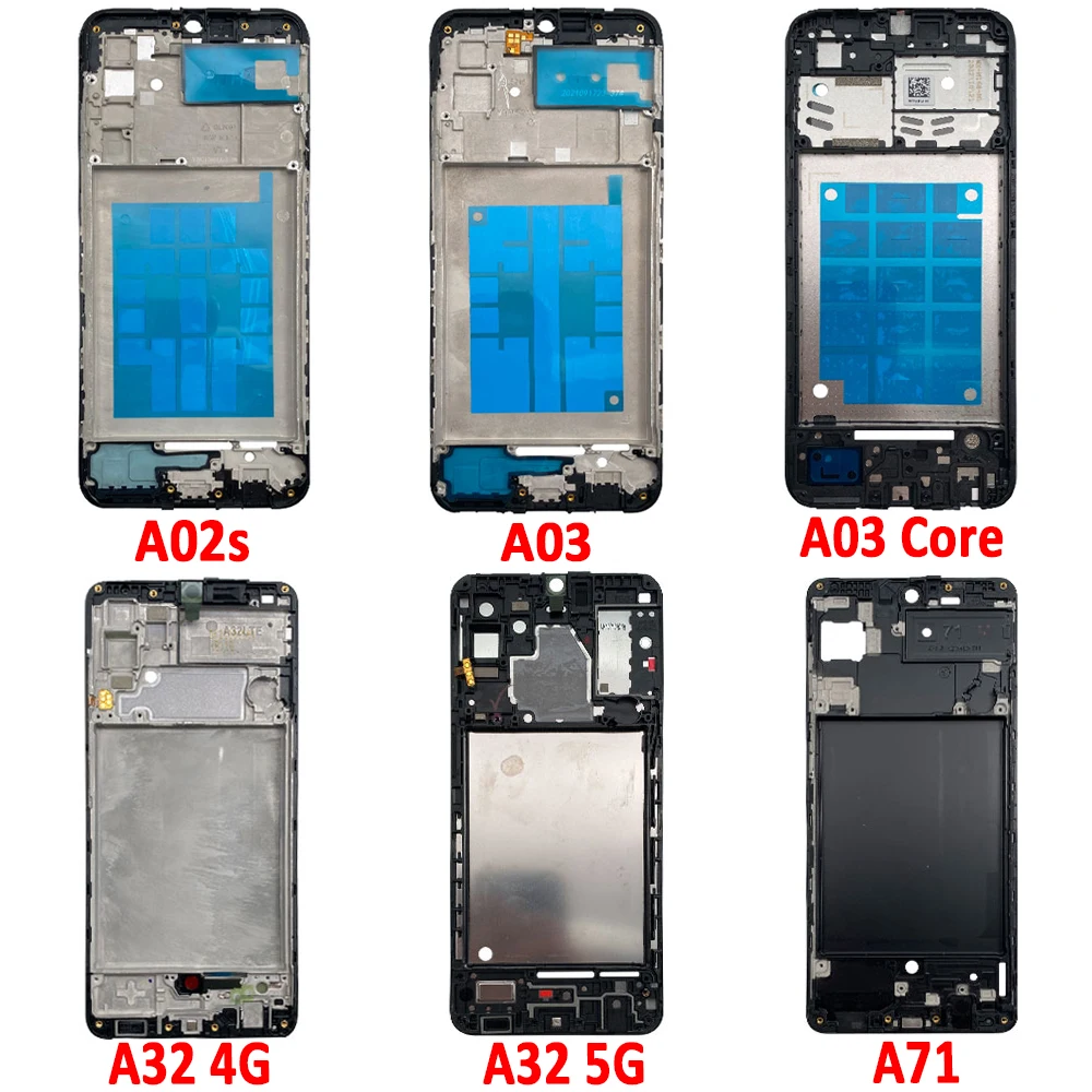 NEW Front Housing LCD Frame Bezel Plate Replacement Parts For Samsung A21 A02 A02S A03S A03 Core A04 A04S A04E A32 4G 5G A34