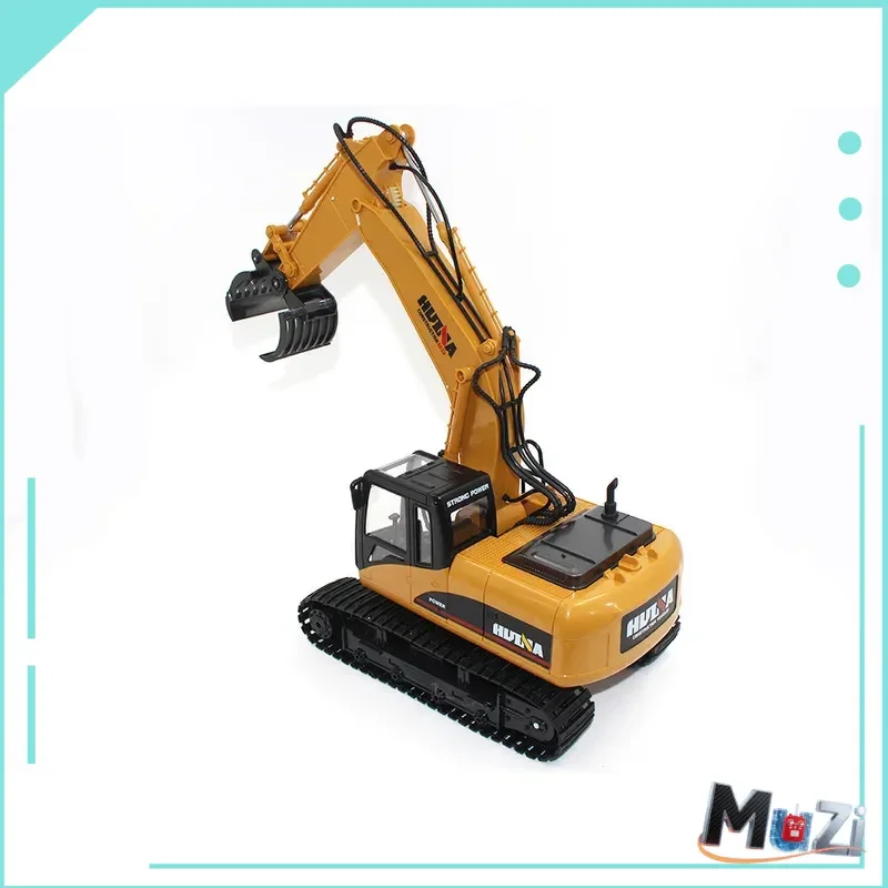 HUINA 1570 coche de ingeniería con Control remoto agarrador de madera aleación de 16 canales excavadora de Control remoto para niños modelo regalos para niños
