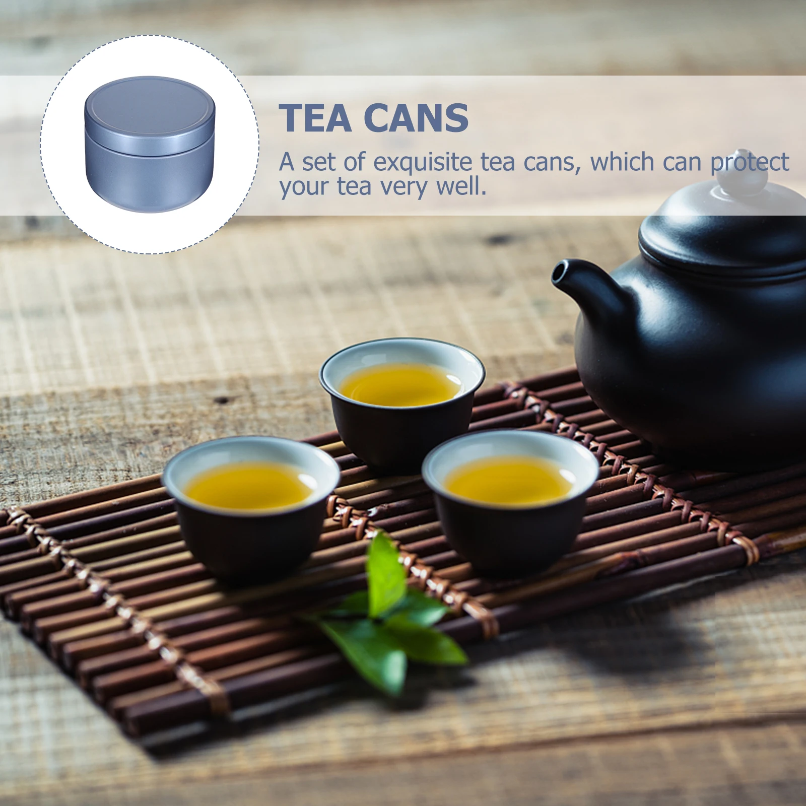 

10 Pcs Jars with Lids Tea Tin Canister Canisters for Loose Airtight Storage