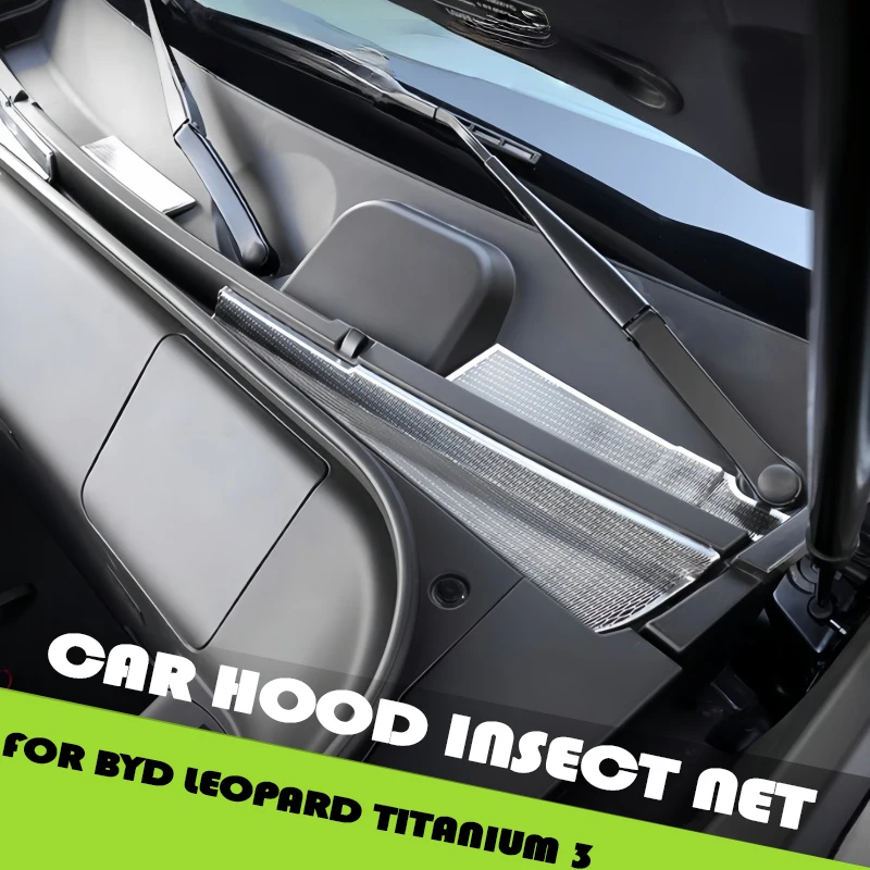 

Car Hood Insect Net Fit for BYD Leopard Titanium 3 Modified Auto Cabin Anti-blocking Filter Cover Car Exterior Upgrade Parts