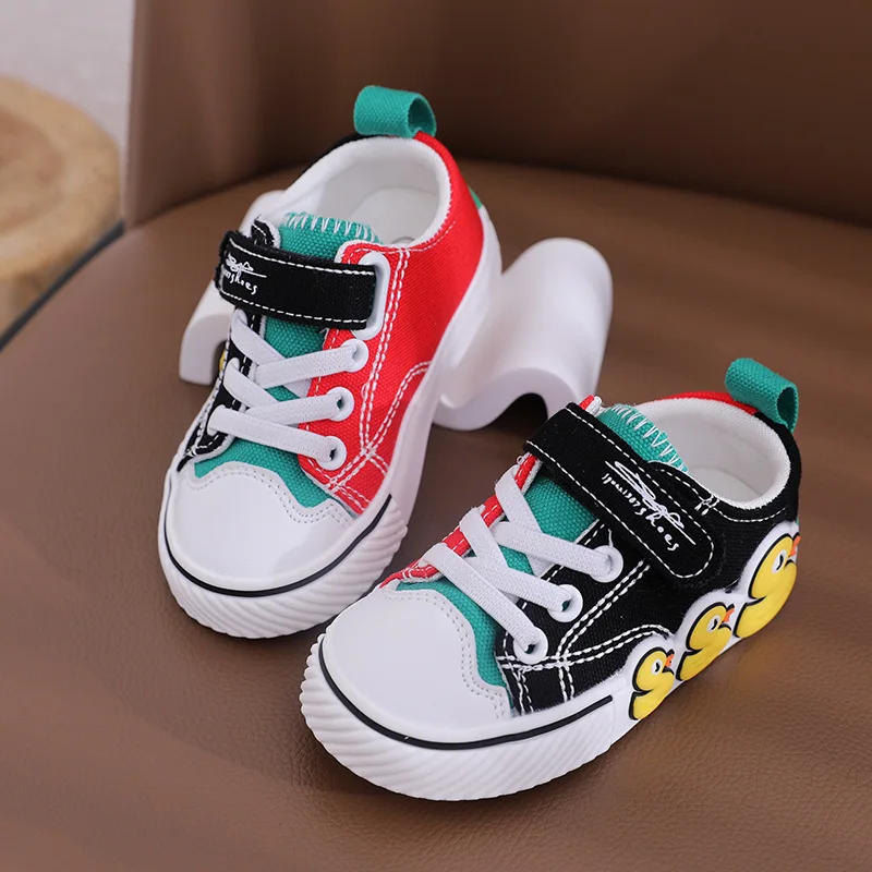 Kid Canvas Shoe Colored Cartoon Boy Girl Shoe 2023 Spring New Comfortable Breathable Kids Shoe Versatile Casual Shoe Ennis Shoes