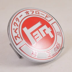 9CM Aluminum+Plastic Universal Red Japan Automobile Federation JAF JDM Car Front Grille Grill Emblem Badge For Honda Toyota