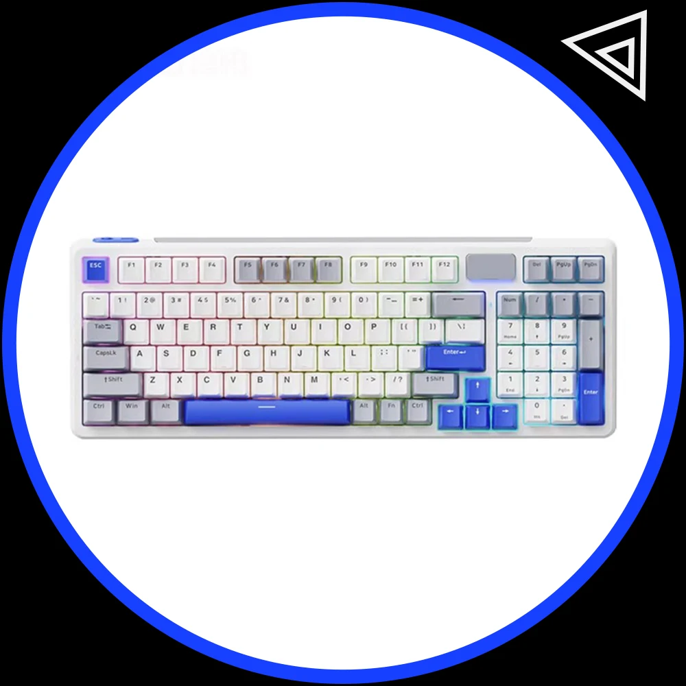 

Механическая клавиатура Rapoo V700DIY-98, три режима, 1 кГц, длительное время автономной работы, низкая задержка, RGB-подсветка, Gasket-крепление, с возможностью горячей замены переключателей, аксессуары для ПК