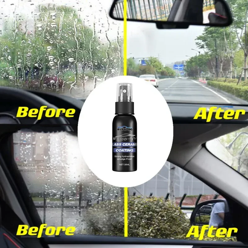 Ceramic Coating For Auto Paint  Crystal Wax Spray Nano Hydrophobic Liquid Polymer Oleophobic Anti Rain Car Care