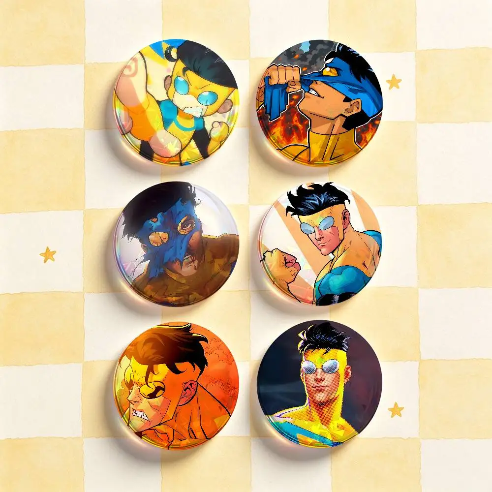 I-InvincibleS Badges 25 32 44 58 75 mm Round Customizable Wholesale Fan goods Self-made fan freebies