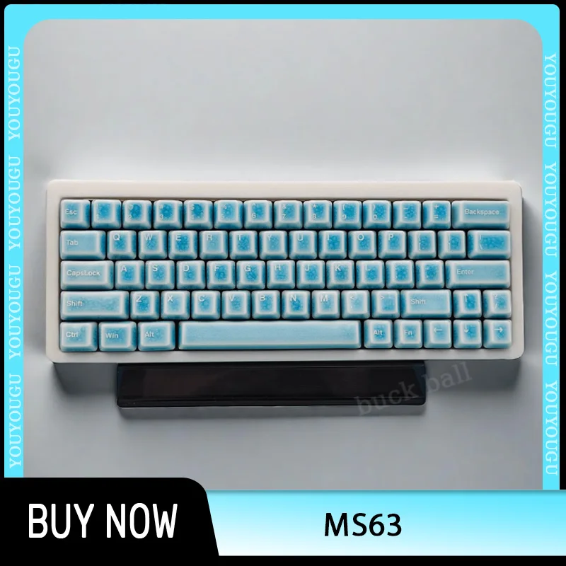 

Игровая клавиатура Mirobear Ms63, белый мрамор, 63 клавиши, Rgb-подсветка, эргономичная Проводная клавиатура для игр, офисные аксессуары на заказ