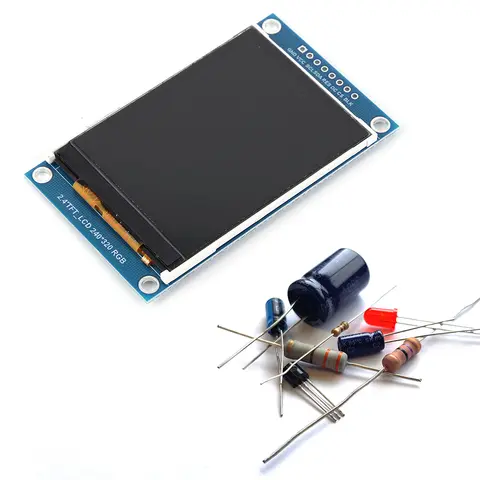2.4 Inch TFT Colorful Display Module SPI Interface ILI9341 TFT Display Board 3.3V 240*320 Pixels 8Pin Electronic Components