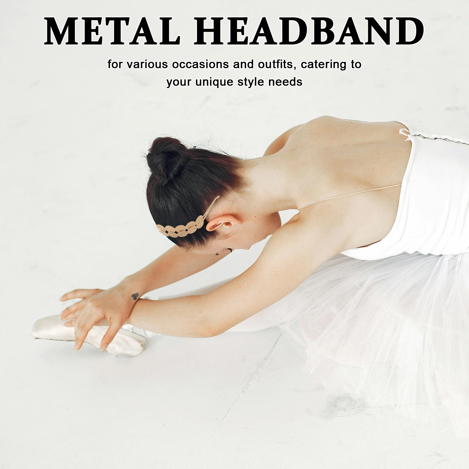 

Metal Headbands For Women Double Layer Gold Plated Coin Design Festival Retro Bridal Hair Accessories Wedding Party Head