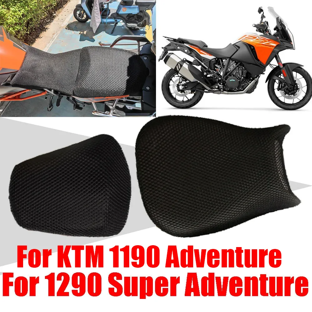 Motorcycle Accessories Mesh Seat Cover Heat Insulation Seat Cushion Cover Protector For KTM 1290 Super Adventure 1190 ADV S T