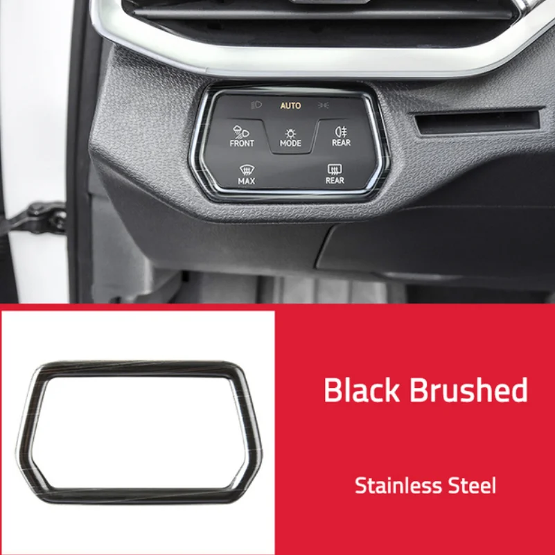 ل VW Volkswagen ID.4 GTX Crozz 2021 2022 2023 ملصقات التحكم المركزي حامل أكواب الماء إضاءة أمامية التبديل التصميم الداخلي #5