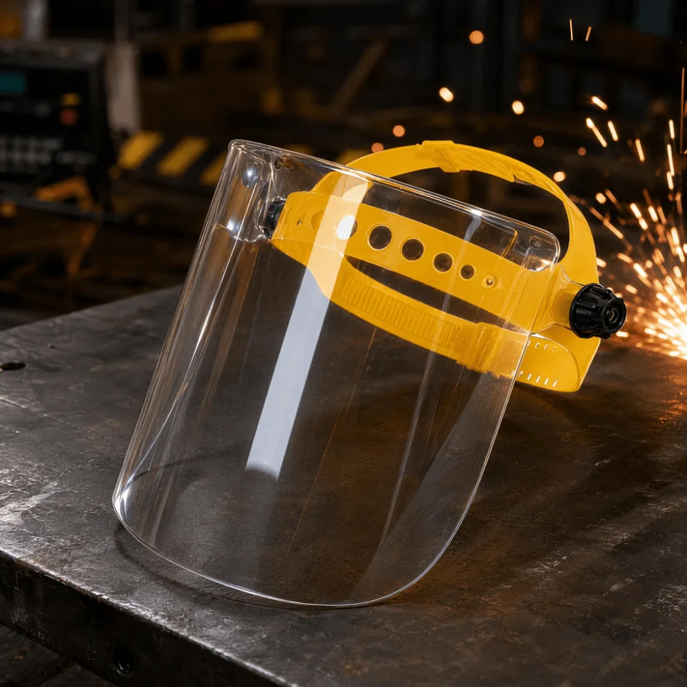 Face Protector Welding Protective Mask Heat Resistant Dust-proof Welding Helmet Full Face Visor Adjustable Welder Mask Cooking