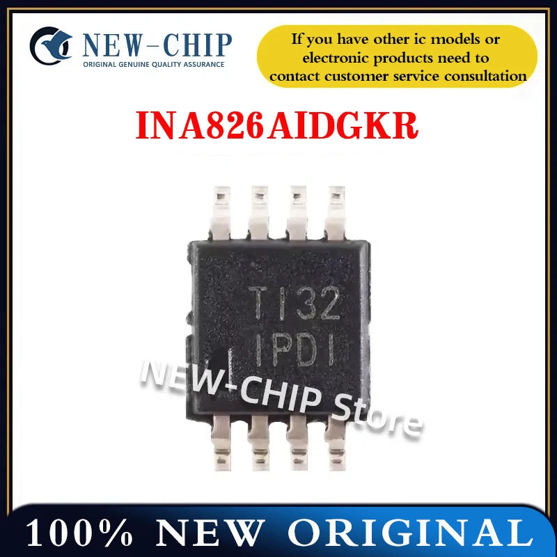 2PCS-50PCS/LOT  INA826AIDGKR   IPDI  VSSOP-8  NEW ORIGINAL  INA826