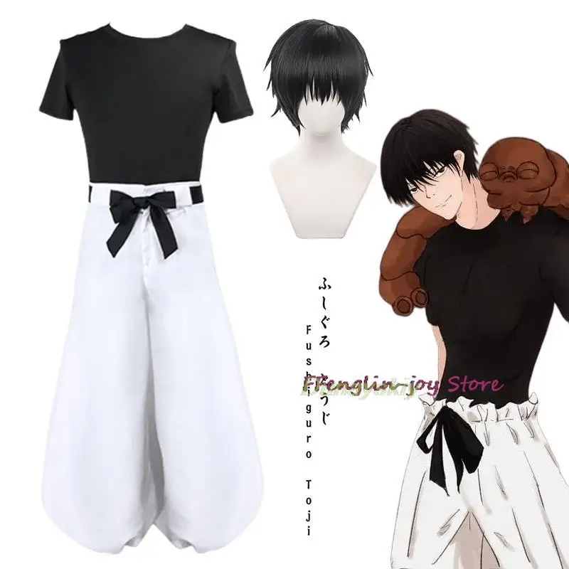 

Toji Fushiguro Косплей Костюм Аниме Toji Fushiguro Косплей Униформа Футболка Брюки Костюм Хэллоуин Праздничная Одежда