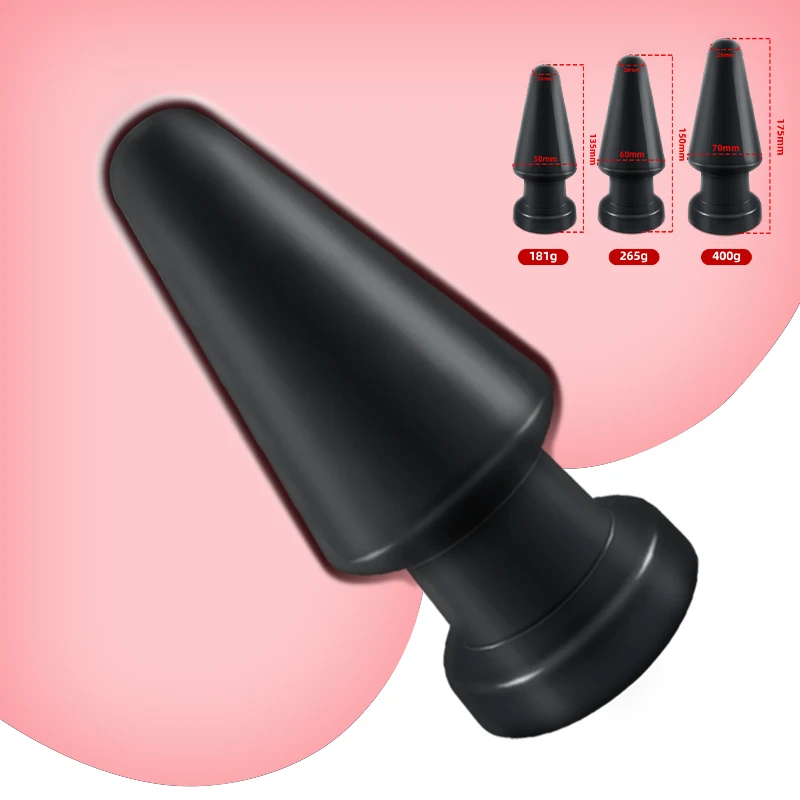 Anal Plug 3 Sizes S M L Soft PVC Cone Butt Plugs Big Anal Toys For Women Men Unisex Anus Stimulation Gay Sex Toys Adults Sexshop