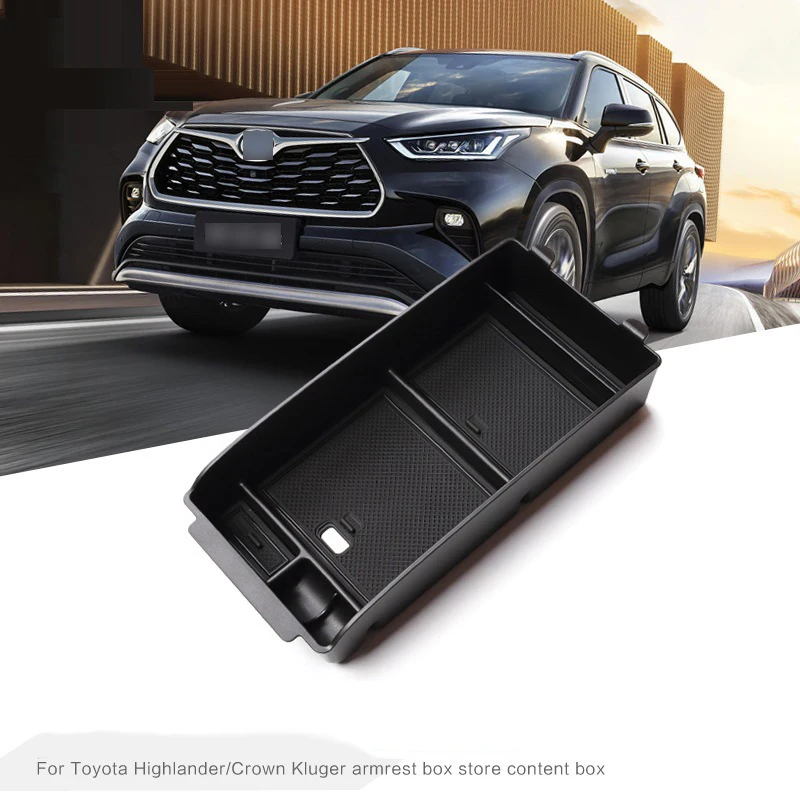 

For Toyota Highlander/Crown Kluger 2022-2024 Armrest Box Storage Box Air Car Room Built-in Decoration Auto Accessories