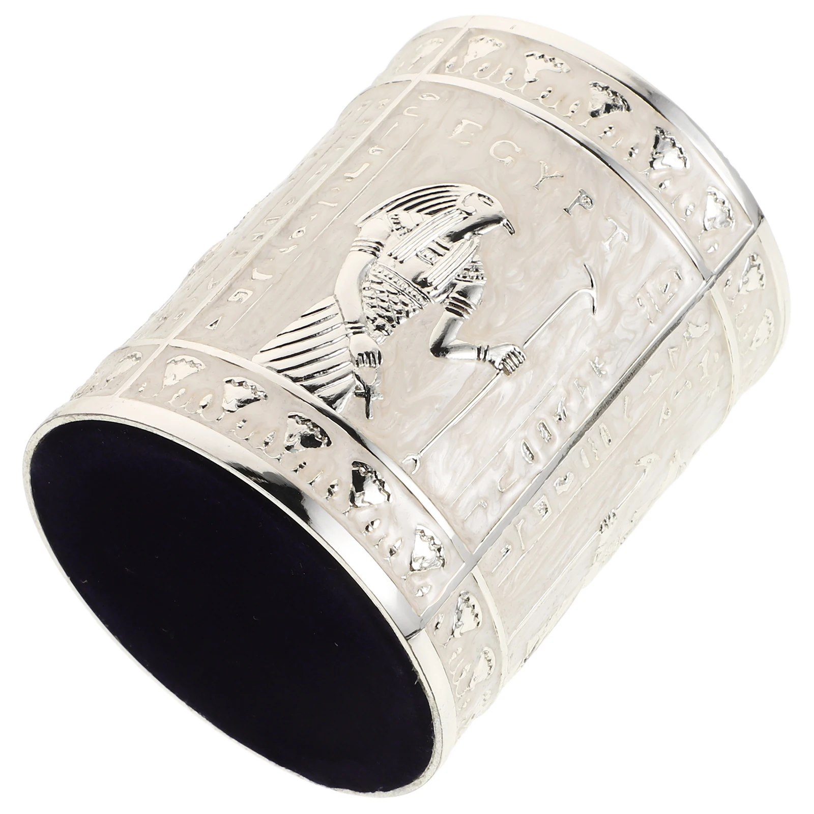 

1Pcs Egyptian God Statue Pen Holder Retro Style Vintage Desktop Organizer for Office Study Room Decor Metal Pencil Container