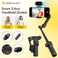 AOCHUAN Smart X2 Ai 3-Axis Gimbal Stabilizer For iPhone And Android Smartphone Gimbal With built-in extension pole LED display