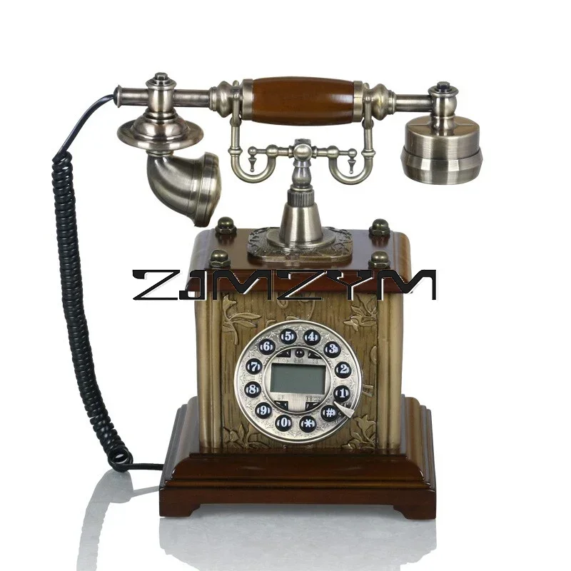 Fashion Vintage Old Fashioned Landline Telephone Corded Telefoon Fixed Phone For Home Office Sitting Room