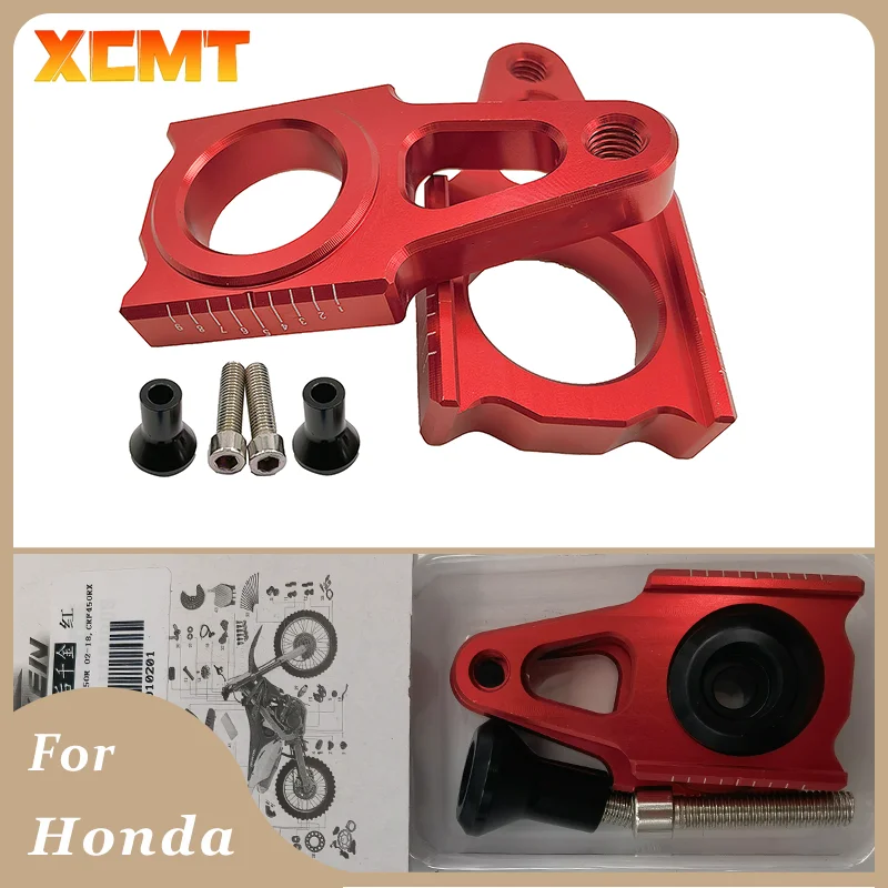 

Motorcycle CNC Rear Axle Block Chain Adjuster For Honda CR 125 250 CRF250R CRF450R CRF 250R 250X 250RX 450R 450X 450RX 450L R RX