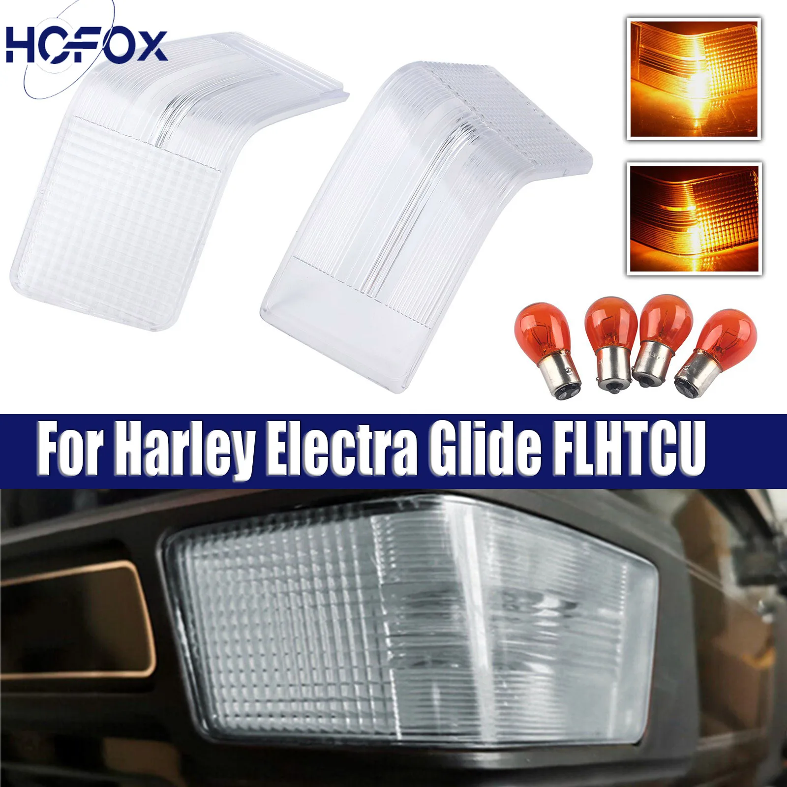 

For FLTCU/FLHTCU models with standard tour-pak 1989-2013 Motorcycle Tour Pak Pack Lens Cover & Running Bulbs