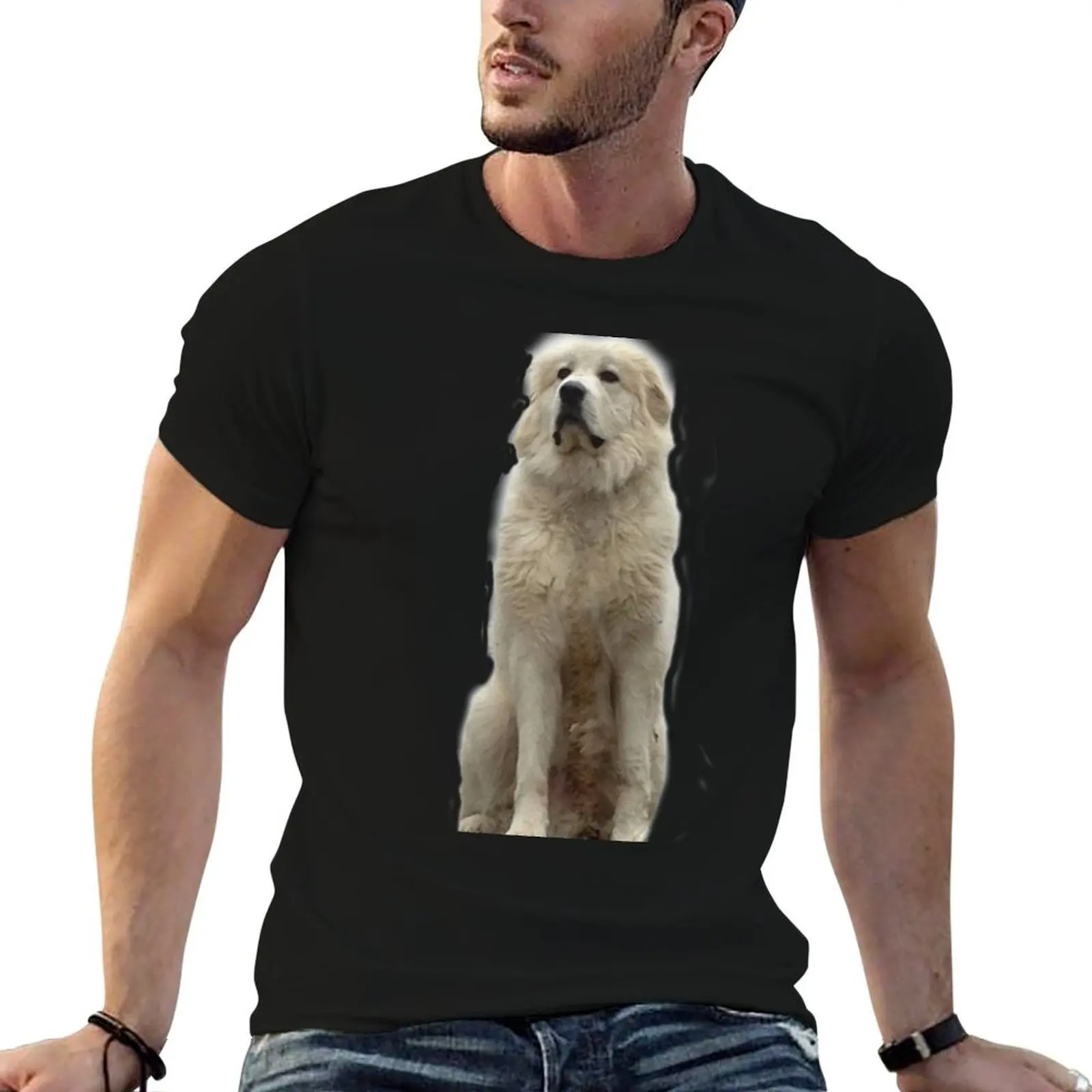 

The Great Pyrenees mountain dog T-Shirt mens graphic t shirts cotton t shirt pack T-Shirt