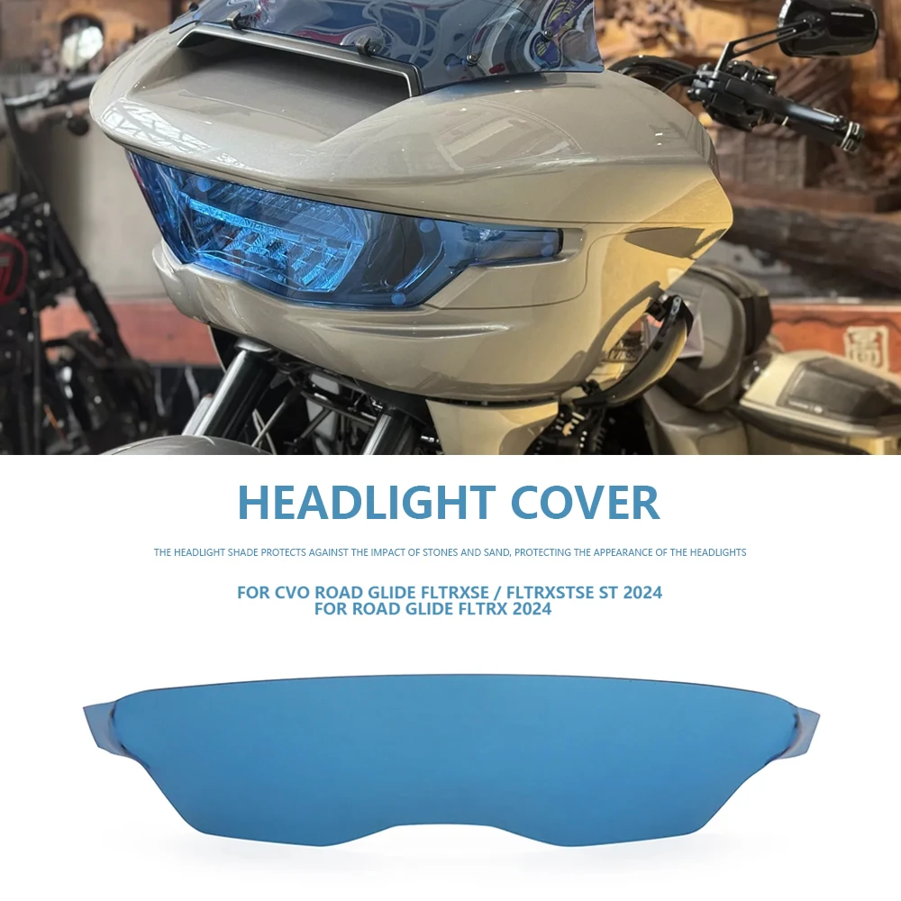 

NEW Headlight Cover Headlamp Protector Guard Fairing Motorcycle Accessories For Harley CVO Road Glide FLTRXSE Road Glide ST 2024